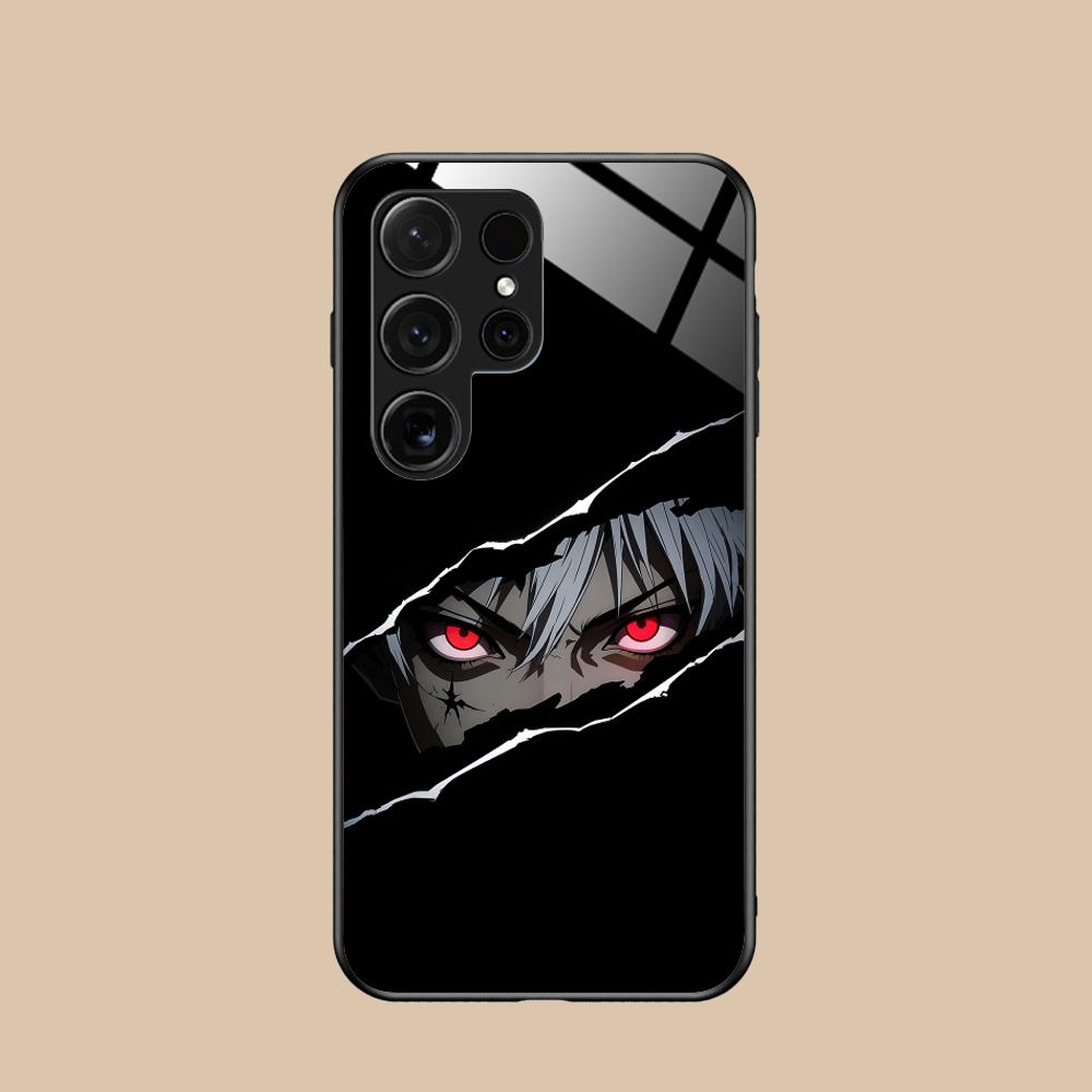 Anime Eyes Phone Case for Samsung Galaxy A56 55 54 53 52 51 36 35 34 23 16 15 5G Glass Protective Cover