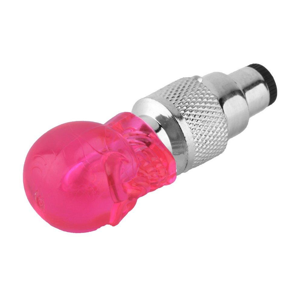 1 шт., крышка клапана в форме черепа, светодиодная лампа для колес, шин, лампа для автомобиля, мотоцикла, велосипеда YS