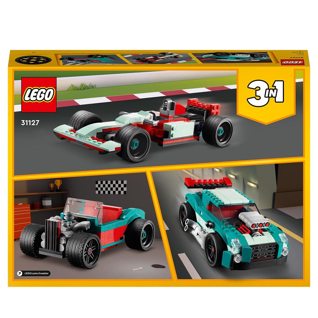 LEGO Creator Street Racer 31127, a Great Toy, Building Blocks, and a Great Gift for Boys and Girls Ages 7 and Up.