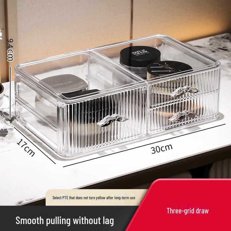 Акриловый пылезащитный органайзер для косметики и кистей