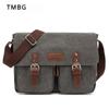 Fashion 16A Washing Canvas Shoulder Bag Retro Casual Messenger Bag Student Rucksack Crossbody Handbags for Men and Female Valentine's Day Gift