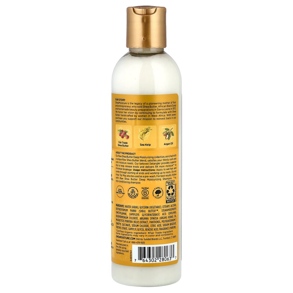 SheaMoisture Сырое масло ши Глубоко увлажняющее средство Распутывающее 237 мл (8 жидких унций)