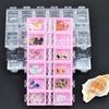 Removable Acrylic Nail Art Storage Box Jewelry Earring Pearl Organizer Case