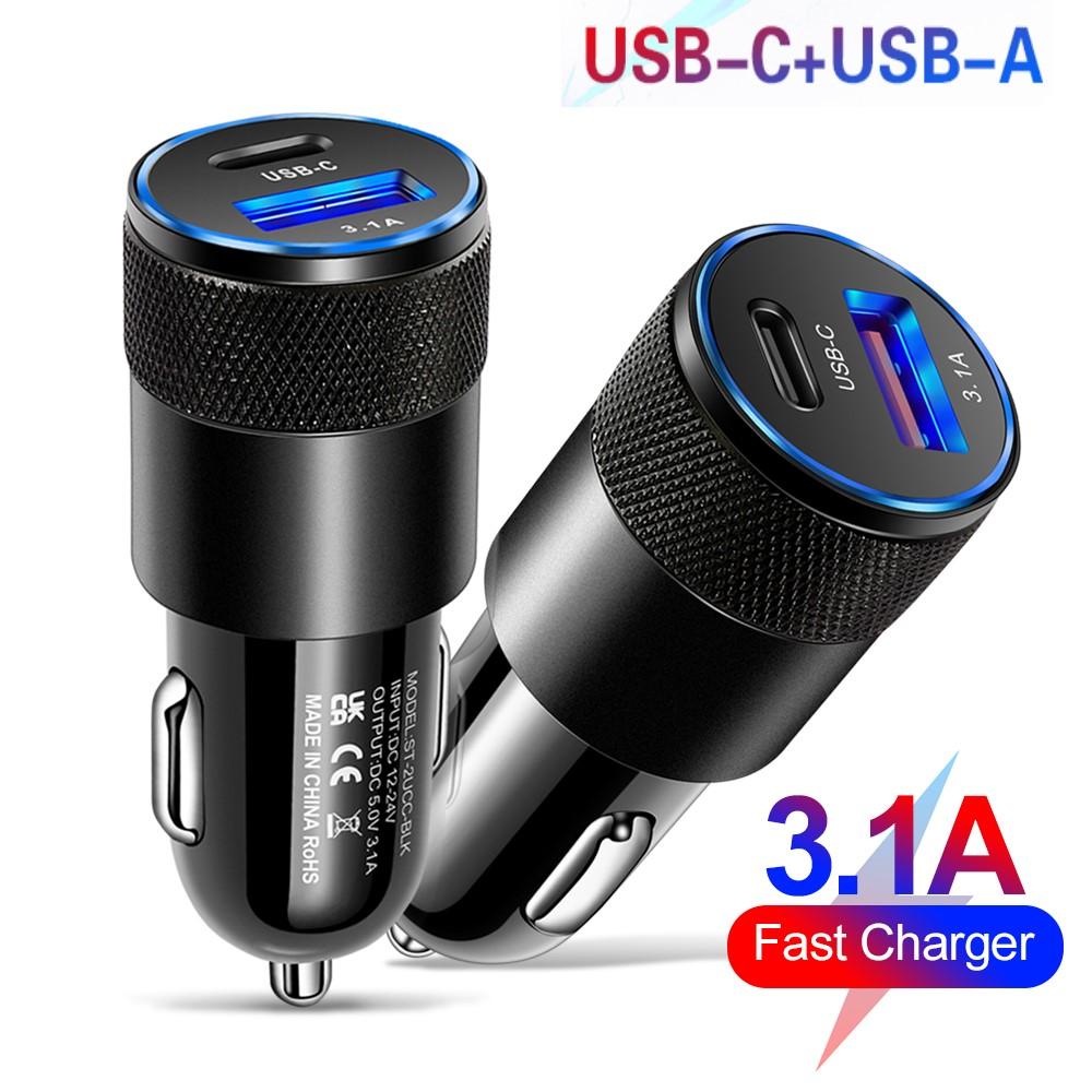 88w 3.1a Car Charger Quick Charge 3.0 Type C Fast Charging Phone Adapter For Iphone 12 11 Pro Max Redmi Huawei Samsung S21 S22
