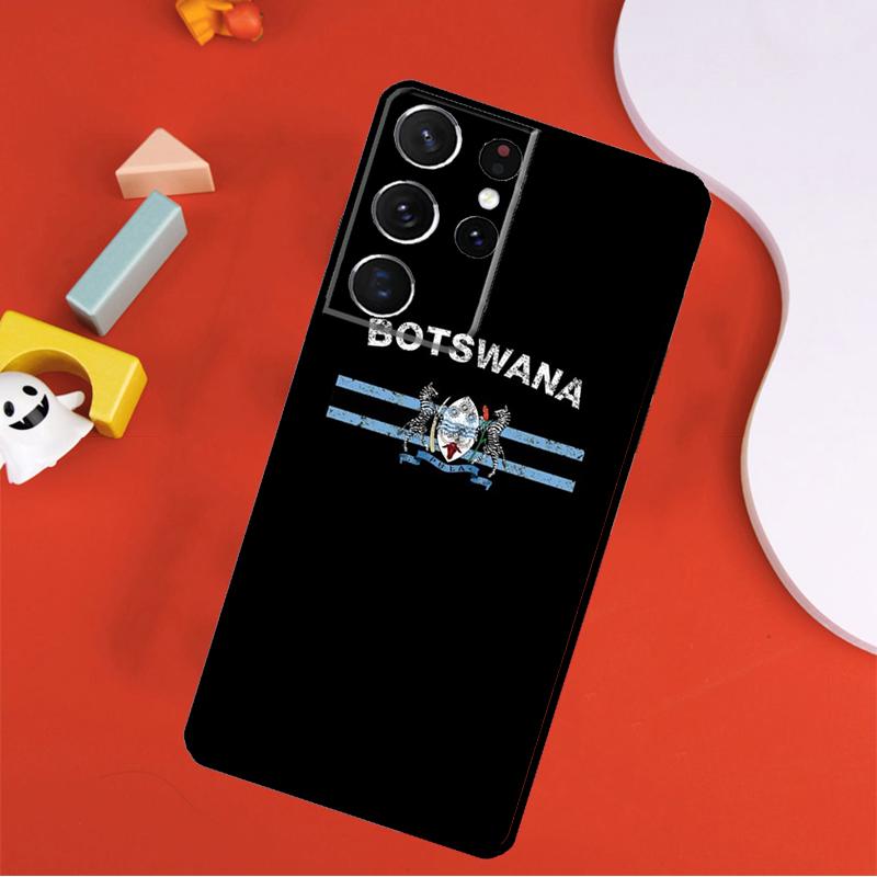 Чехол для телефона с флагом Ботсваны для Samsung Galaxy S25 Ultra S9 S10 S20 FE S21 S22 S23 S24 Plus S24 Ultra