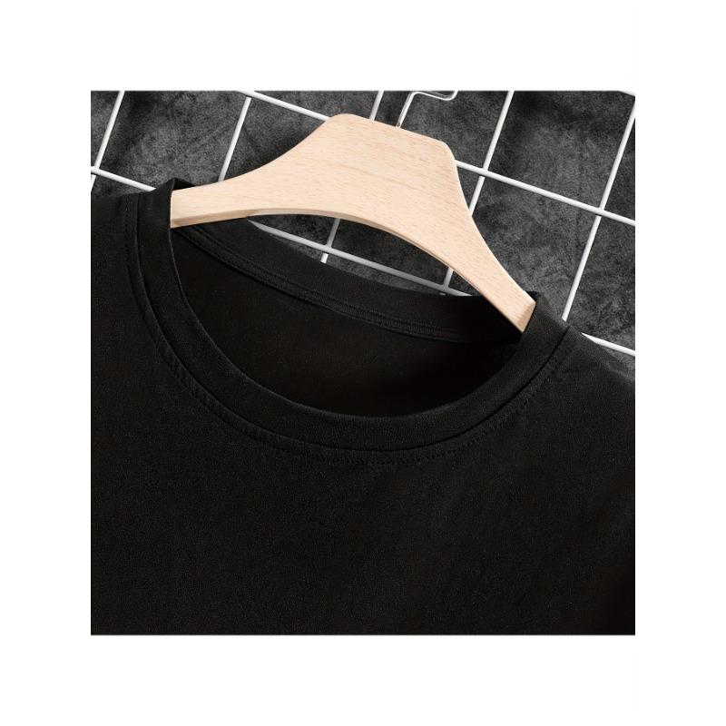 Европейские размеры Мужская готическая футболка с графическим принтом Ворона и Ворона - Тяжелый хлопок, короткий рукав, круглый вырез, повседневная футболка с готическим шрифтом