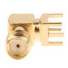 Innovative 2Pcs Rf Copper Connector Plug Socket Sma Female Jack Male Plug Adapter Solder Edge Pcb Straight Right Angle Mount