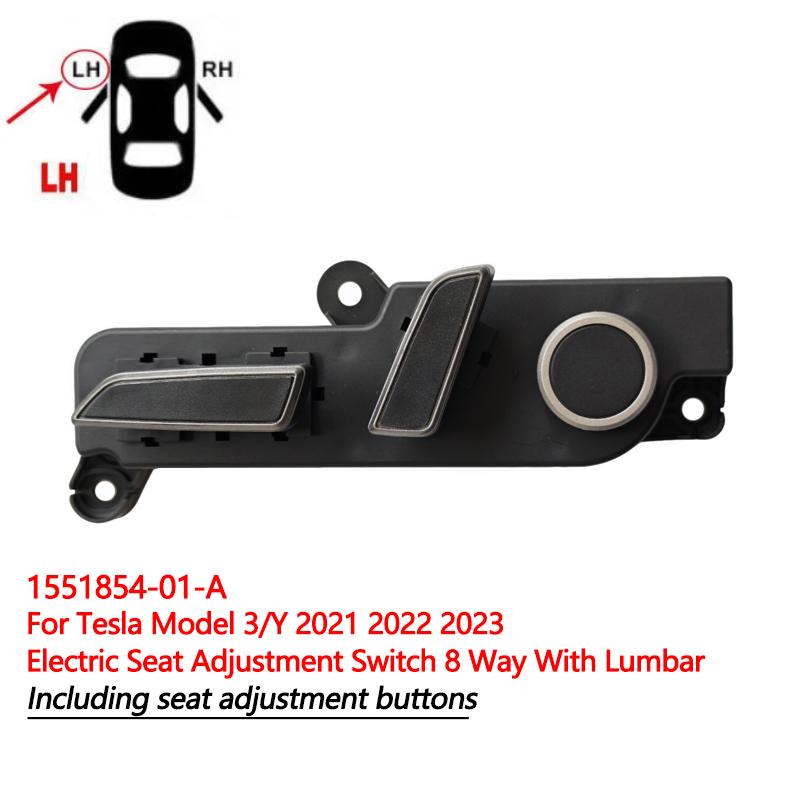 Electric Seat Adjustment Switch For Tesla Model 3/Y Front Side Seat Control Button 1098529-00-F 109853000F 1551854-01-A 1551855