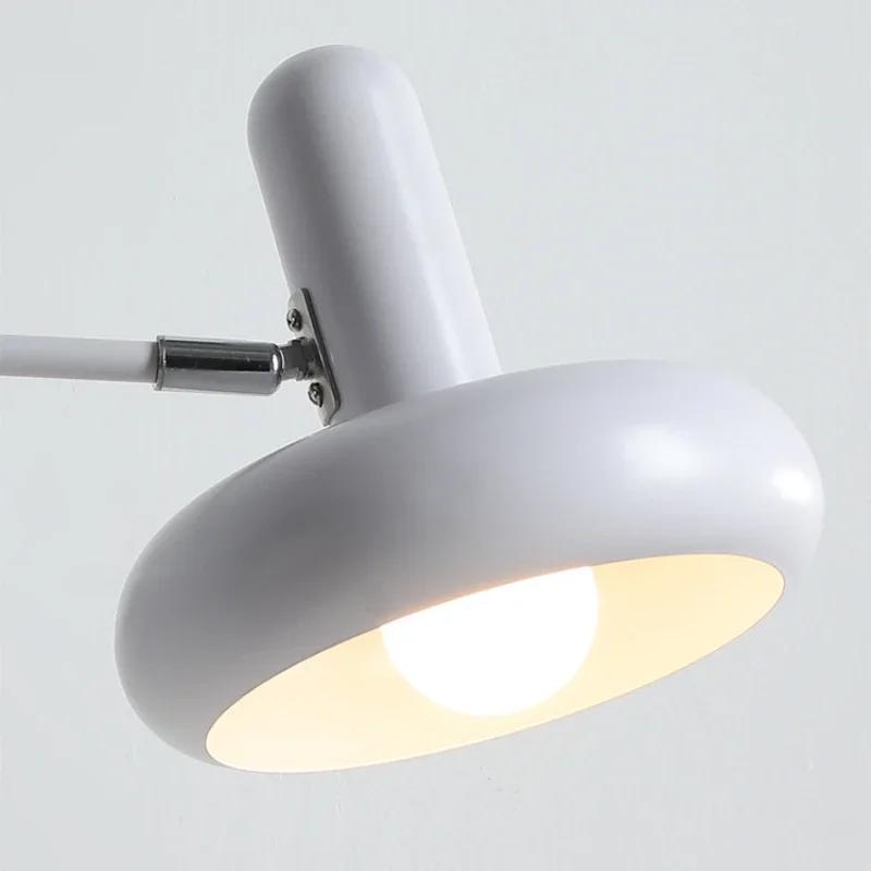 Настенный светильник с поворотным кронштейном в скандинавском стиле для спальни, японская гостиная, креативный телескопический светильник на длинном шесте, складной настенный светильник для чтения у кровати