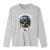 Cafe Racer Ace in the Pack Vintage Retro Biker Skull T Shirt for Men vintage Washed fashion Versatile homme Stylish Stretched