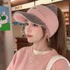 Windproof Plush Hat Cold-proof Baseball Cap Fashion Knitted Hat  Winter