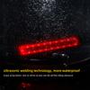 Задний фонарь для велосипеда RGB LED USB 750 мАч Велосипедные фары Режим памяти Радуга Предупреждение Водонепроницаемый шлем Скутер Задний фонарь