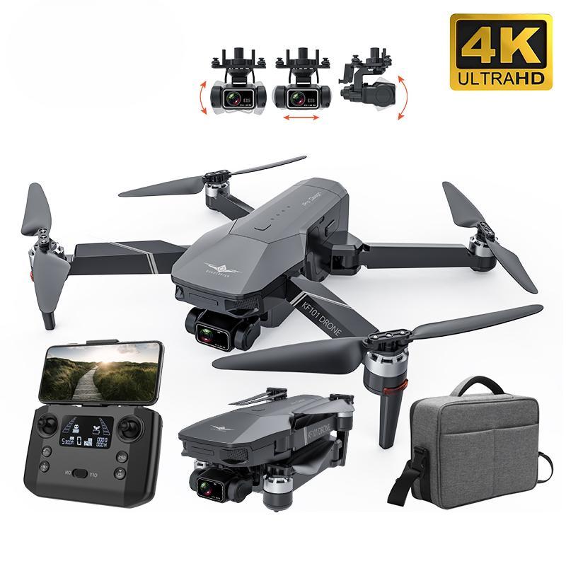 Новый KF101 MAX-S GPS Дрон 4K Профессиональная HD Камера FPV 3-осевой подвес Бесщеточный 5G WIFI Складной RC Квадрокоптер с функцией обхода препятствий 3 км 30 минут
