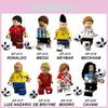 Neymar Messi Leo Cristiano Ronaldo Plastic Football Figurine Building Blocks