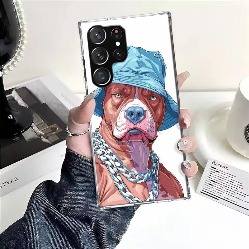 Pit Bull Pet Dog Pitbull Soft Phone Case For Samsung Galaxy S22 S23 S24 S25 Edge S26 Ultra S20 FE S21 Plus + Fundas Coque Galaxy