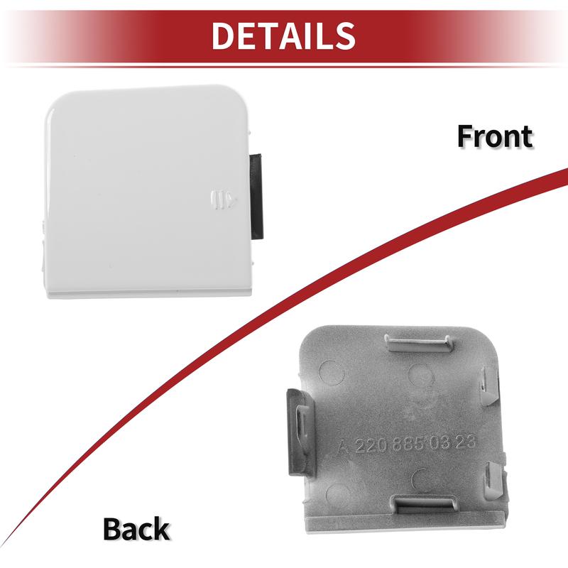 X Autohaux Car Tow Hook Cover Cap for MercedesBenz S-Class W220 98-02 No.2208850323 White