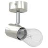 Ceiling Spotlight with Spotlights Nickel 6.5 x 6 x 11.5 cm Metal