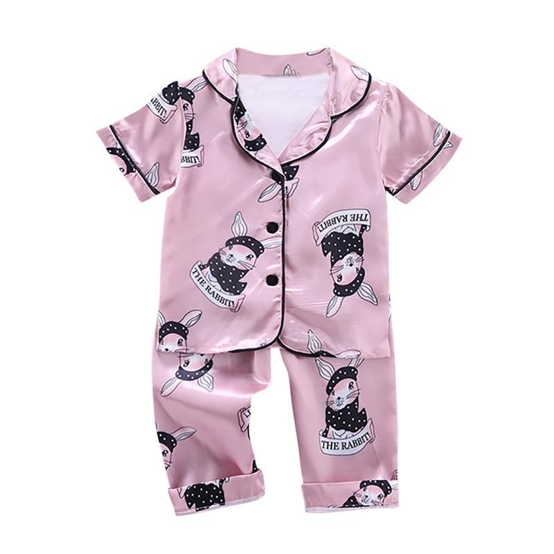 Summer Baby Clothes Kids Girls Boys Pajamas Giraffe Sleepwear