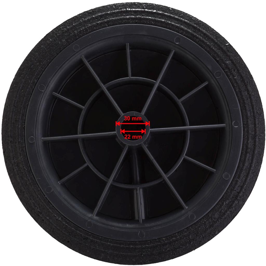 Wheel for rubber waste container, diameter 250mm