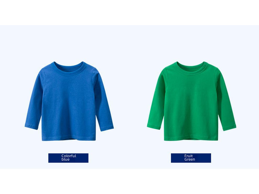 Футболка с длинным рукавом для мальчиков 27kids, однотонная, коллекция осень 2024 г.