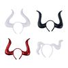 Handmade Cattle Horn Headband Cattle Girls Cosplay Accessories Beast Horns Fursuit Masquerade Halloween Cosplay Party