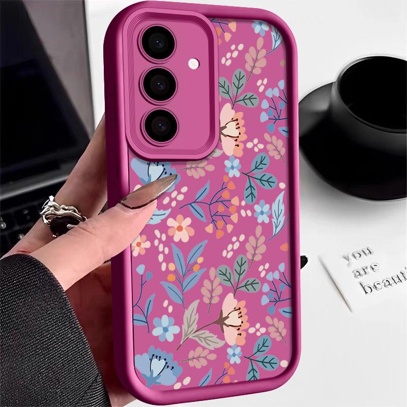 Чехол для телефона с маленькими цветами для Samsung Galaxy S24 S23 S22 Ultra S20 S21 FE A55 A54 A53 A52 A34 A15 A14 A35 5G Мягкий силиконовый чехол