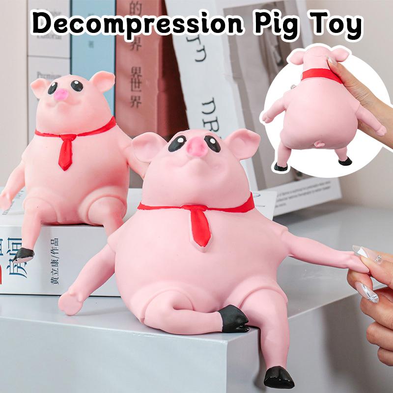 Мягкая игрушка-поросенок для снятия стресса, розовая поросенок, игрушка для расслабления в форме свинки, для сенсорной комнаты и вечеринки.