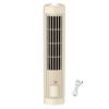 Portable Tower Bladeless Fan Air Conditioner with 3 Speeds Strong Airflow Quiet Operation Vertical Horizontal Desk Fan