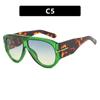 Солнцезащитные очки в Т-образной оправе с большой оправой Pilot 2024 New Toad Fashion Sunglasses Персонализированные женские солнцезащитные очки Защита глаз Очки