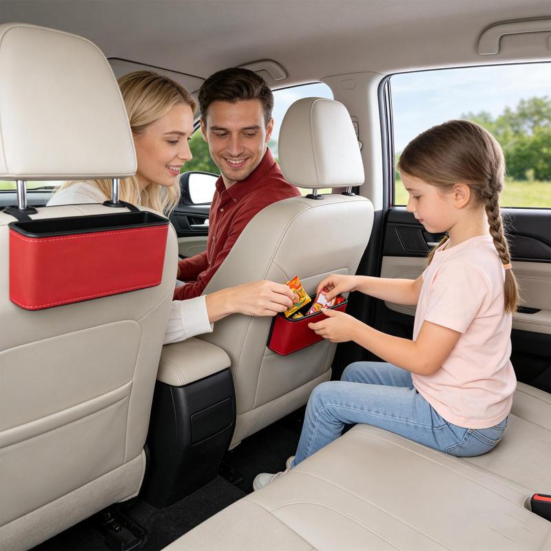 Adhesive Back Seat Organizer Space Saving Car Storage Box Vehicle Interior Organizer for Phone Key Card Sunglasses Accessories