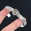Womens Day Deal 925 Silver Montana Agate Gemstone Daughter Ethnic Bangle Jewelry