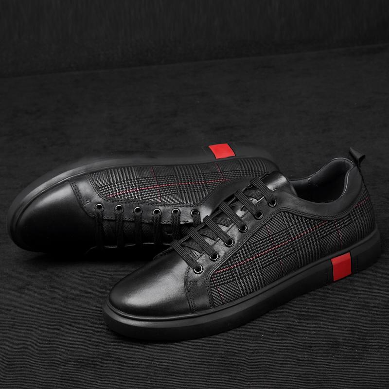 Мужская повседневная обувь из натуральной кожи, модные легкие кроссовки для активного отдыха, роскошные брендовые дизайнерские мужские туфли, классические прогулочные туфли на плоской подошве со шнуровкой