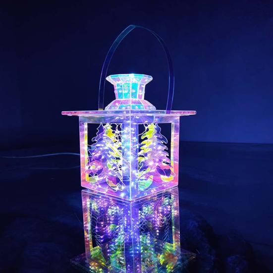 Светодиодные рождественские украшения, красочные светящиеся украшения для елки, USB-плагин, рождественские украшения для внутреннего и наружного освещения, праздничная атмосфера