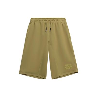 Li Ning CF Sports Lifestyle Series однотонные свободные прямые шорты с вышитыми буквами унисекс шорты коричневого цвета AKSS841-2