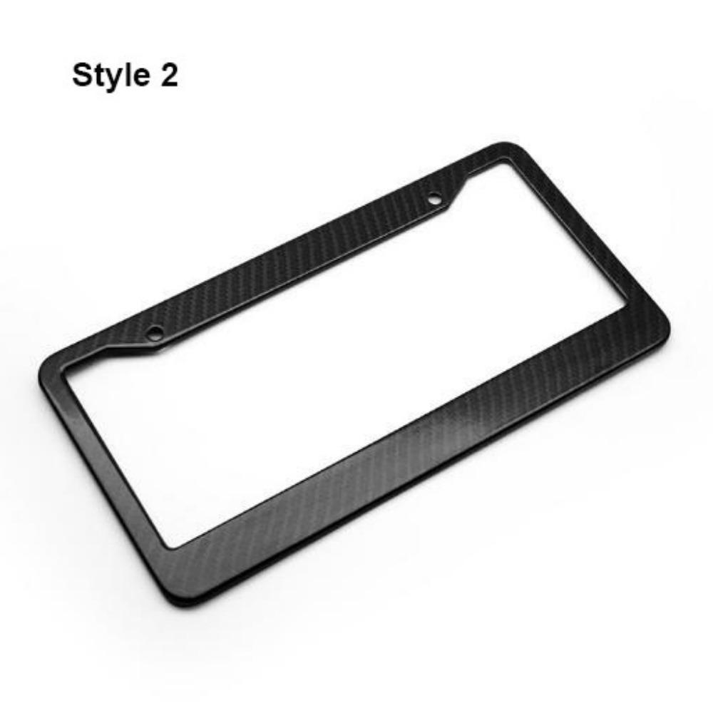 Алюминиевый сплав Держатель номерного знака Американский стиль Черная рамка для номерного знака 2 отверстия/4 отверстия Разные стили