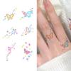 Маленький Узор Простые Бабочки Цветы Цветная Татуировка Спина Девушки Стойкие Тату Наклейки Водопро X7M8