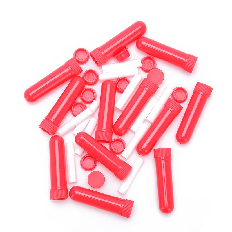 12Pcs Essential Oil Blank Nasal Inhaler Tubes Muti Color Blank Nasal Containers