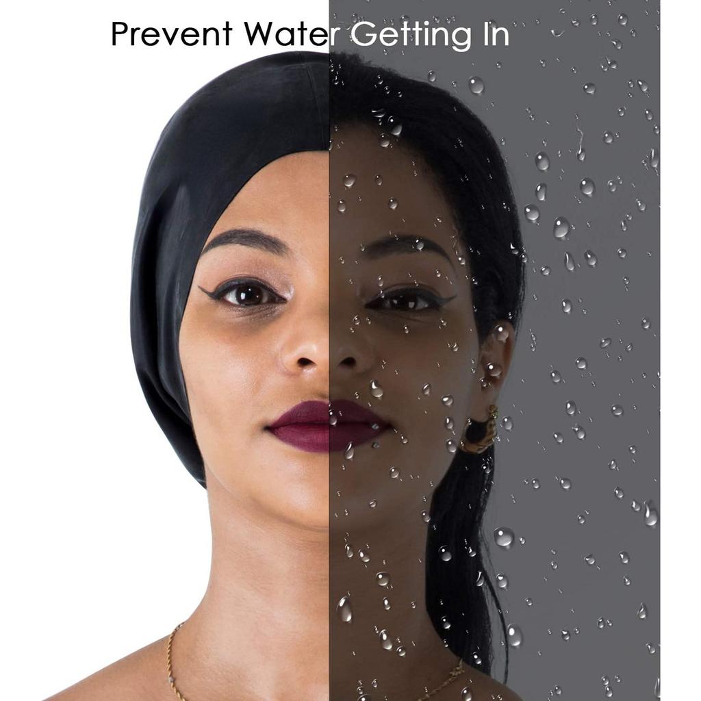 Swimming Cap For Women And Men, Cap For Very Long Thick Curly Hair&Dreadlocks Weaves Braids Afros Silicone Keep Your Hair Dry
