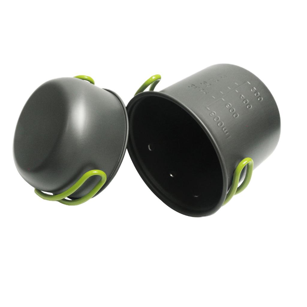 Портативный набор посуды для приготовления пищи на открытом воздухе на 1-2 персоны со столовыми приборами, DS-101