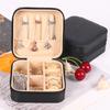 Portable Jewelry Storage Box Travel Jewelry Organizer Case Leather Storage Earrings Necklace Ring Jewelry Display