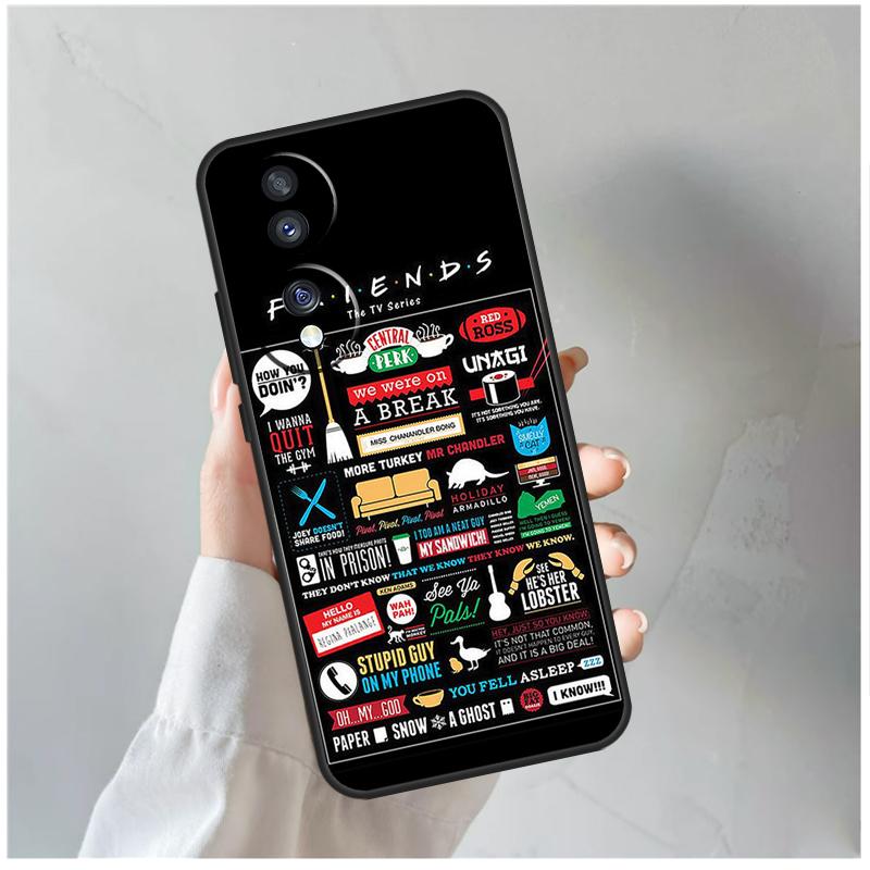 Central Perk Friends Case For Honor X9a X8a X6a X7a X6 X7 X8 X9 X9b X8b Honor 70 50 90 Lite Magic 5 6 Pro Cover