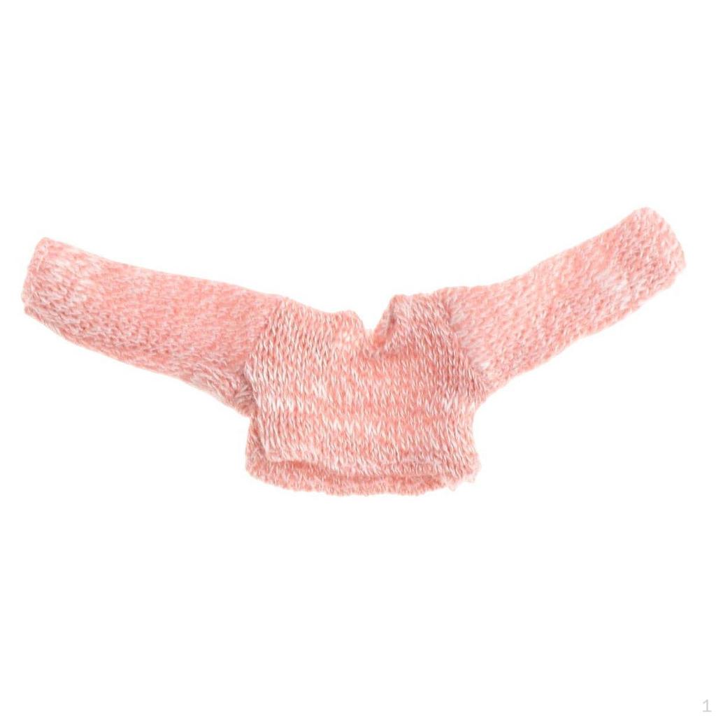 1/12 Женская кукла свитер экшн-фигурка одежда длинный рукав аксессуар пуловер мини для 6''