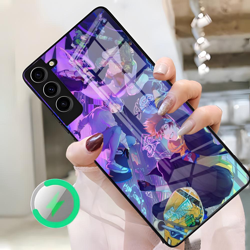 Крутой аниме-мальчик S-Sk8 The Infinity Чехол для телефона Samsung S26 Ultra S25 Edge S23 S22 S21 S20 Ultra Plus S24 Fe A25 Магнитное стекло