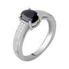 Серебряное кольцо с натуральным сапфиром 2.143ct (2063100) 3.2 гр. 925 пробы