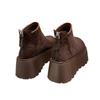 Women's shoes short boots 2025 winter explosion velvet short tube muffin platform casual Martin Birkenstocks