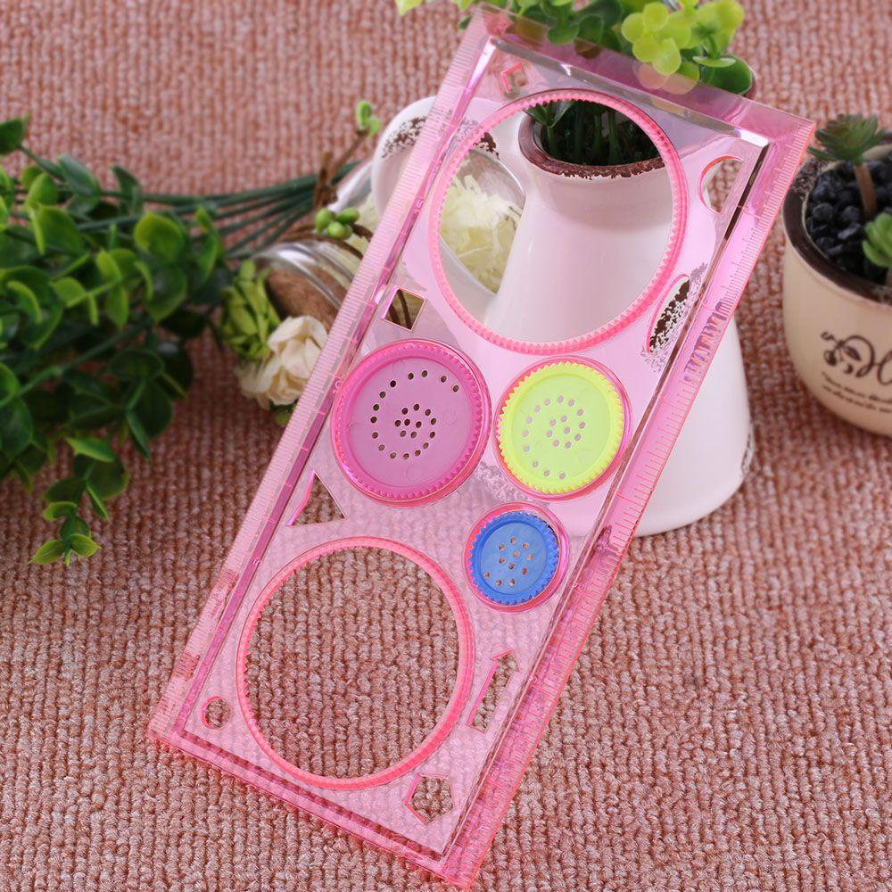 HOT Drawing Art Drafting Stencil Spirograph Ruler Stationery Geometric Spiral Tool