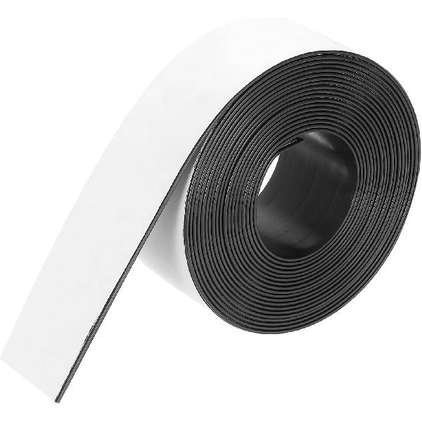 MECCANIXITY Магнитная лента 16,4 фута x 3/8" Ширина x 1/16" Толщина Магнитная лента Наклейки Самоклеящиеся для Белых досок Холодильника и DIY