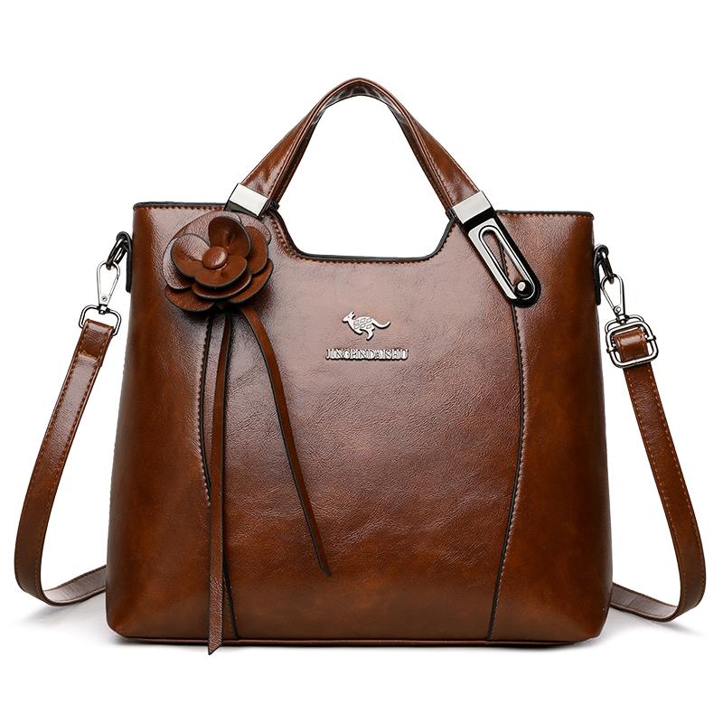 Винтажная женская сумка-тоут для поездок на работу, большая вместительная сумка через плечо