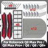 Совместимо для Roborock Q8 Max Pro / Q8 Max Pro+ / Q8 / Q8 / Q8+ Основная боковая щетка HEPA-фильтр Тряпка для мытья пола Мешок для пыли Запасные части