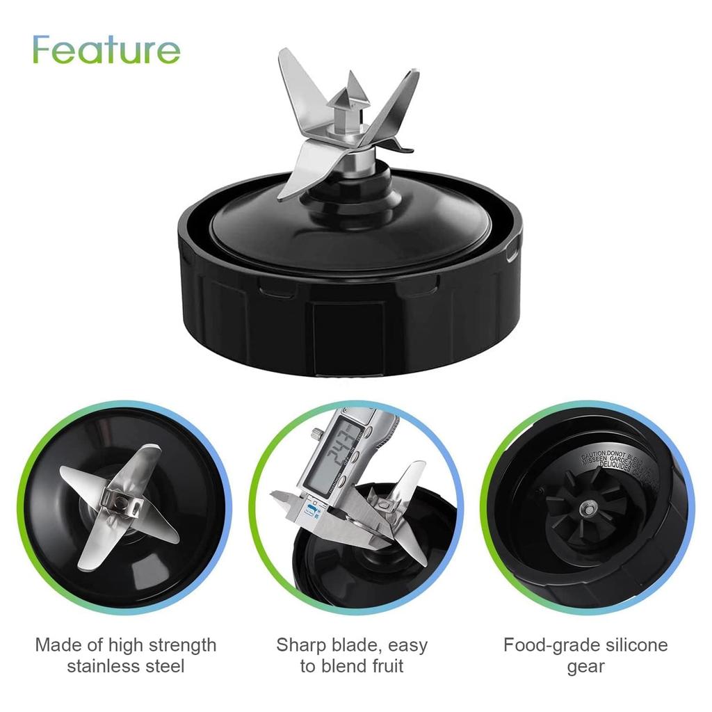 7-лезвийный мужской нож для блендера с резиновой прокладкой, запасная часть, совместимая с NurtiNinja AutoiQ BL480 BL482 BL642 BL682 NN102